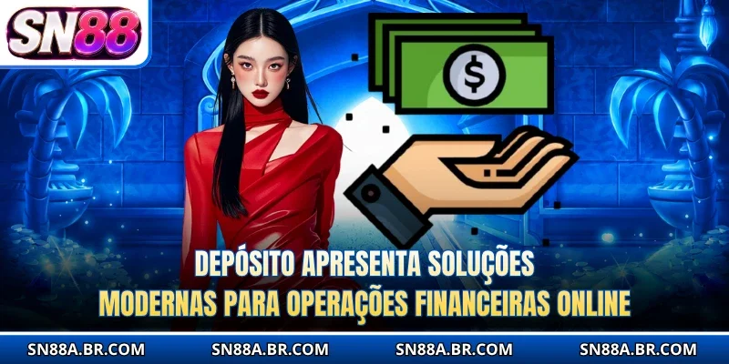 Depósito apresenta soluções modernas para operações financeiras online