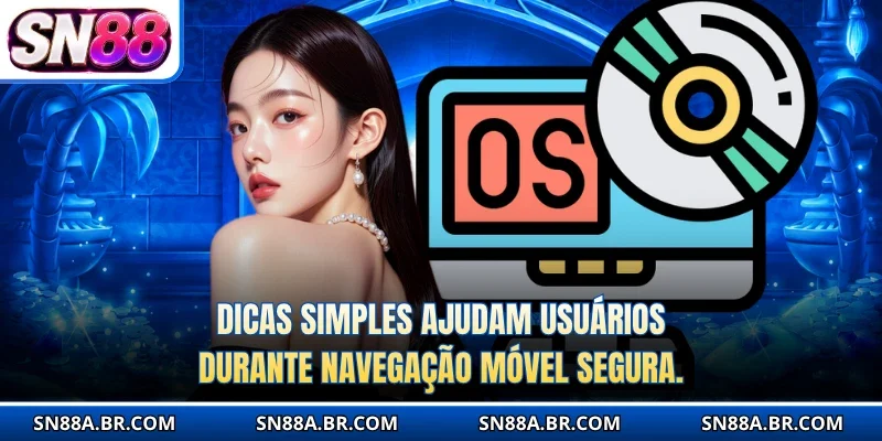 Dicas simples ajudam usuários durante navegação móvel segura.