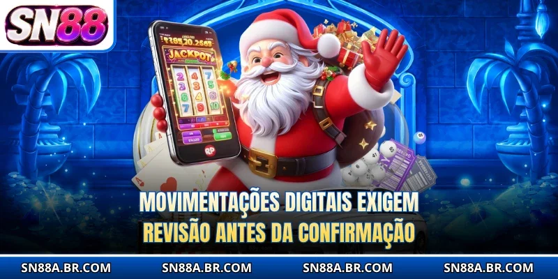 Movimentações digitais exigem revisão antes da confirmação