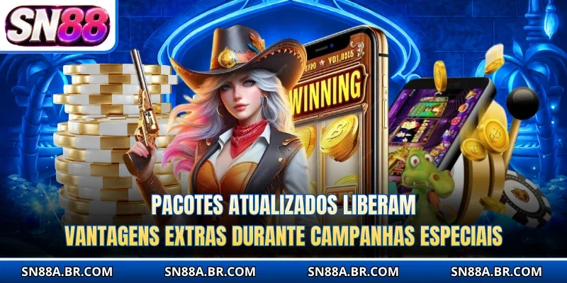 Pacotes atualizados liberam vantagens extras durante campanhas especiais